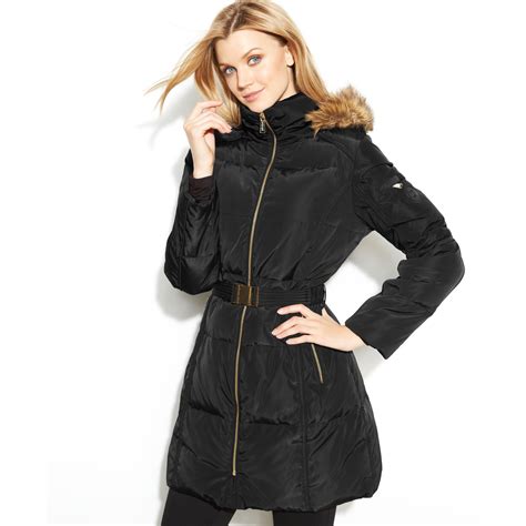 michael kors hooded|michael kors puffer jacket ladies.